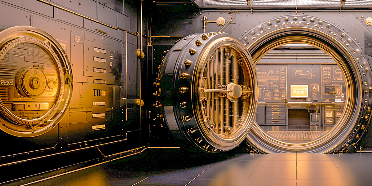 NovaVault abstract header background